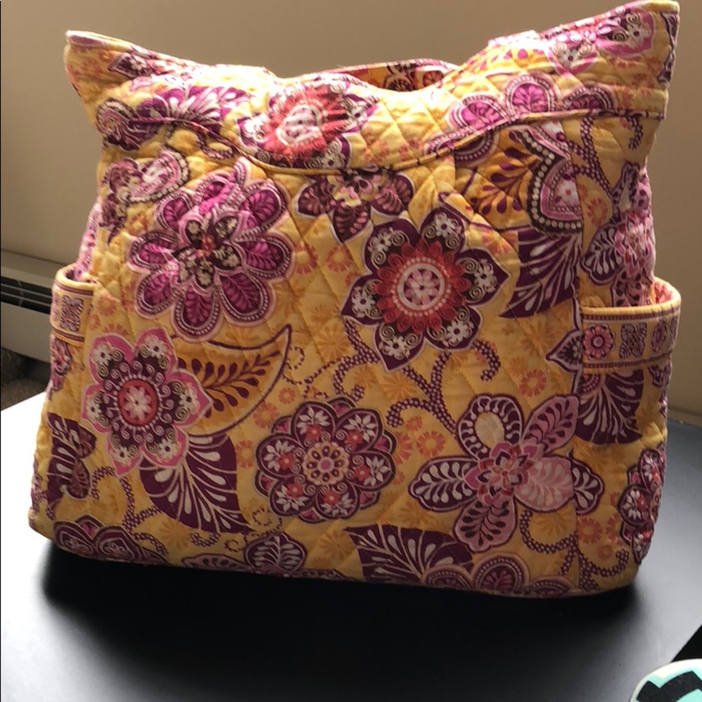 Vera Bradley pleated tote bag In Bali Gold